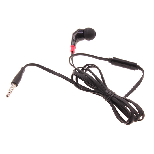 image of Mono Headset Earphone w Mic Wired Earbud 3.5mm Single Headphone Hands-free  - BFF47 440-1