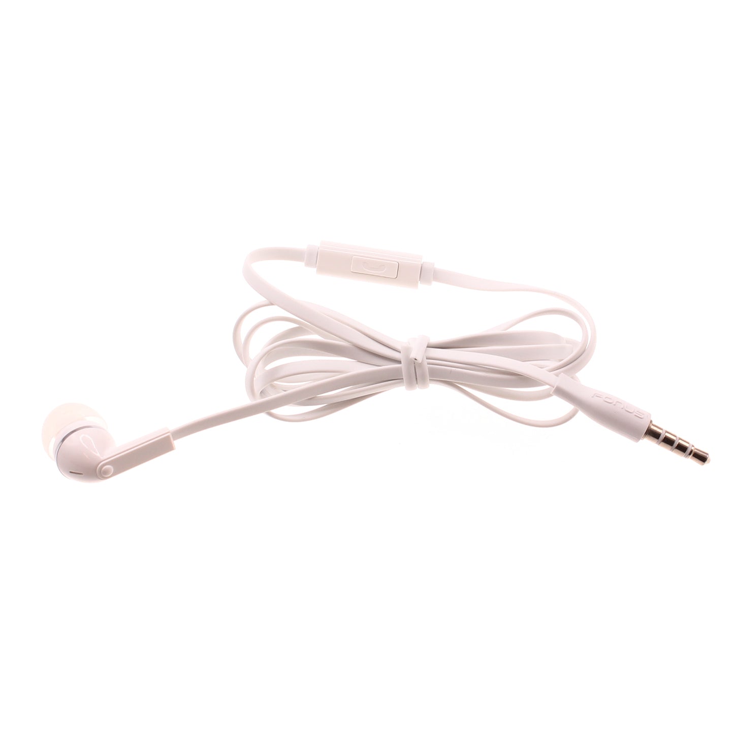 Mono Headset Earphone w Mic Wired Earbud 3.5mm Single Headphone Hands-free  - BFF70 441-1