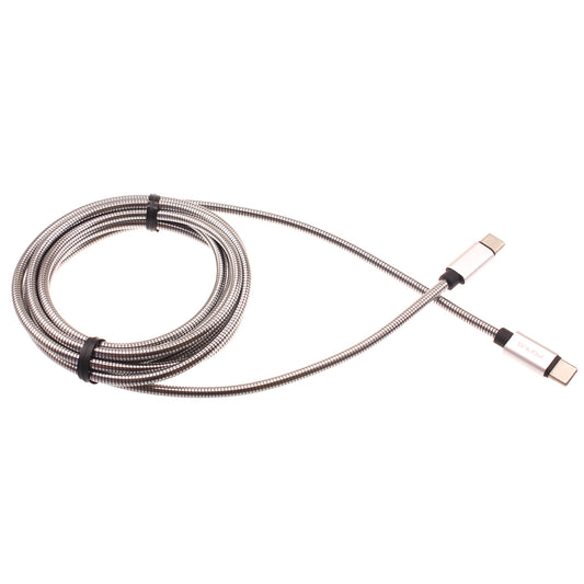 image of 6ft Metal PD Cable Type-C to USB-C Charger Cord Power Wire Sync  - BFD55 1426-1