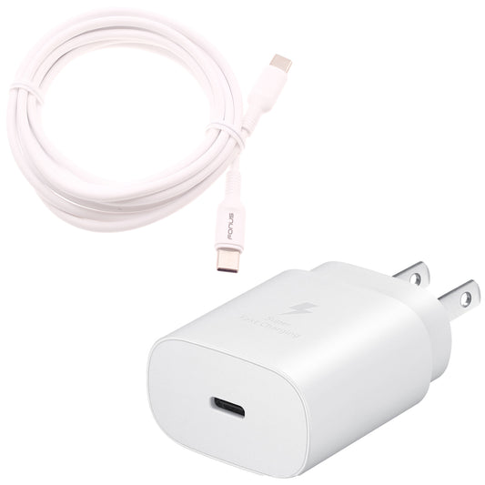 image of 25W Fast Home Charger PD Type-C 10ft USB-C Cable Quick Power Adapter  - BFA78 1520-1