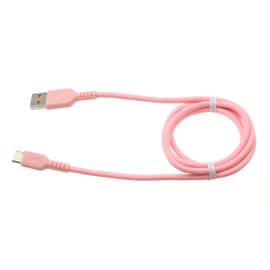 image of 3ft USB-C Cable Pink Charger Cord Power Wire Type-C  - BFG62 1415-1