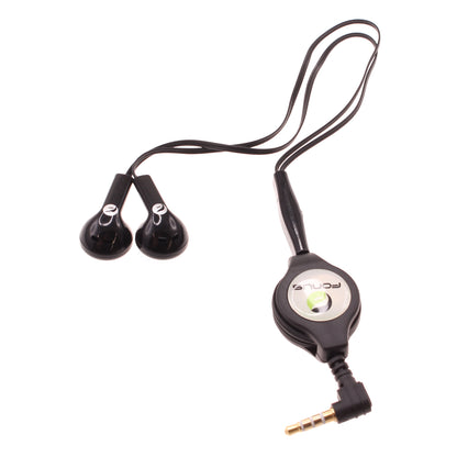 Retractable Earphones Headphones Hands-free Headset Handsfree Earbuds  - BFB63 405-1