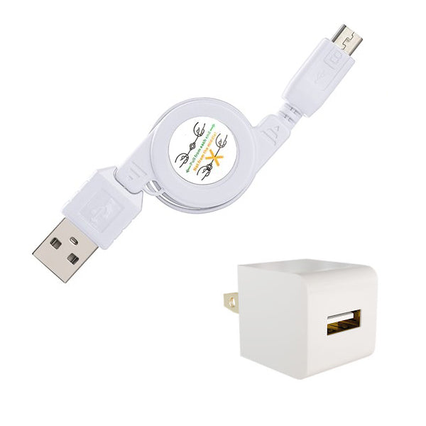 Home Charger Retractable Micro USB Cable Power Adapter  - BFC75 767-5