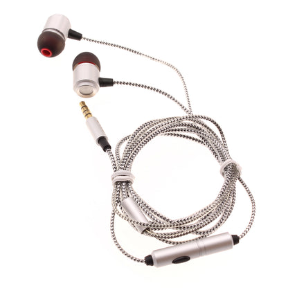 Wired Earphones Hi-Fi Sound Headphones Handsfree Mic Headset Metal Earbuds  - BFG94 432-1