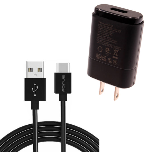 image of Home Wall USB Charger with 6ft Long Type-C Cable 2032-1