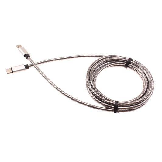 image of 6ft Metal PD Cable Type-C to USB-C Charger Cord Power Wire Sync  - BFD55 1426-1