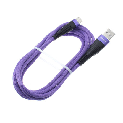 6ft USB Cable Purple Type-C Charger Cord Power Wire  - BFR91 1175-5