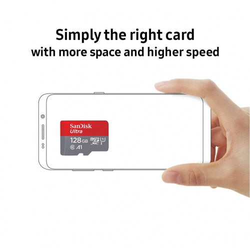 128GB Memory Card Sandisk Ultra High Speed MicroSD Class 10 MicroSDXC   - BFS03 861-3