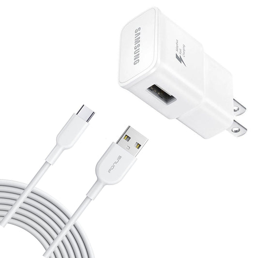 image of Fast Home Charger Type-C 6ft USB Cable Quick Power Adapter  - BFM13 933-1