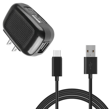 Home Wall USB Charger with 6ft Long Type-C Cable 2030-1