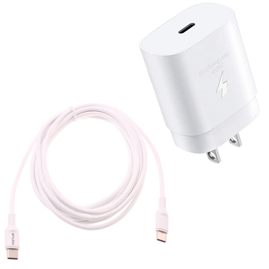 image of 25W Fast Home Charger PD Type-C 6ft USB-C Cable Quick Power Adapter  - BFA79 1519-1