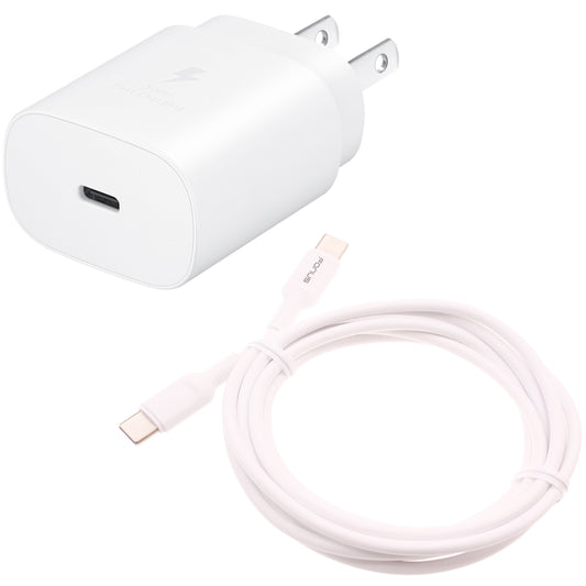 25W Fast Home Charger PD Type-C 6ft USB-C Cable Quick Power Adapter  - BFA79 1519-1