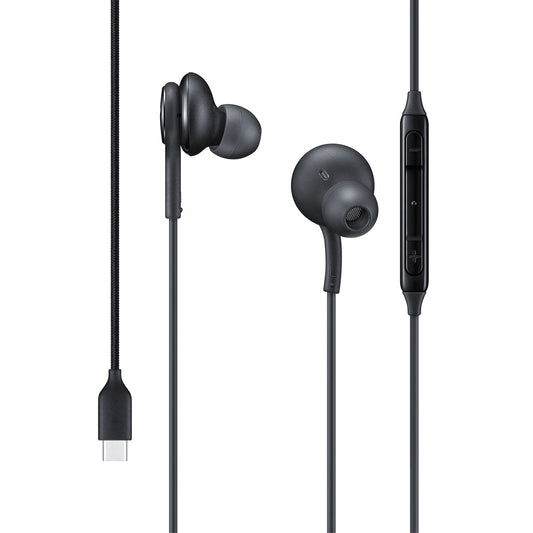 image of TYPE-C Earphones Wired Earbuds Headphones - Black 2084-1