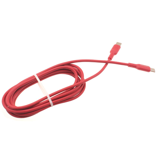 image of Red 6ft Long Cable USB-C to Type-C PD Fast Charger Cord Power Wire  - BFD18 1422-1