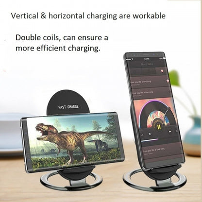 Wireless Charger 15W Fast Stand Detachable 2-Coils Charging Pad  - BFD51 1570-2