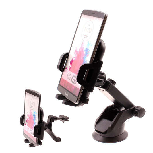 image of Car Mount  Windshield   Air Vent  Phone Holder Glass Cradle Suction -D 1999-1