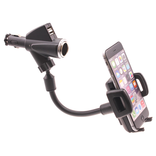 image of Car Mount Charger Holder DC Socket USB Port Cradle  - BFD69 640-1