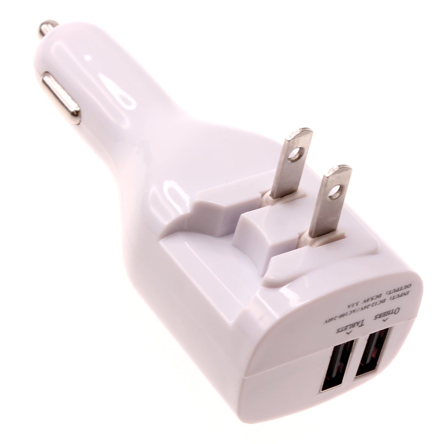 2-in-1 Car Home Charger 6ft Micro USB Cable Long Cord Travel Power Adapter Charging Wire Folding Prongs  - BFY14 1735-4