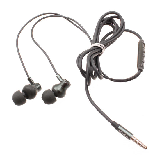 image of Wired Earphones Hi-Fi Sound Headphones Handsfree Mic Headset Metal Earbuds  - BFD75 1575-1