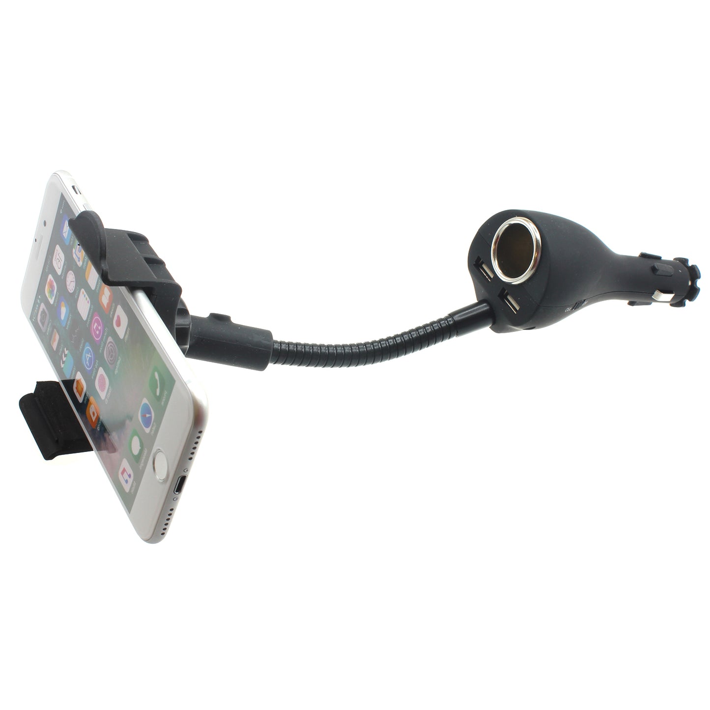 Car Mount Charger Holder DC Socket USB 2-Port Cradle  - BFB01 624-1