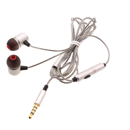 image of Wired Earphones Hi-Fi Sound Headphones Handsfree Mic Headset Metal Earbuds  - BFG94 432-1