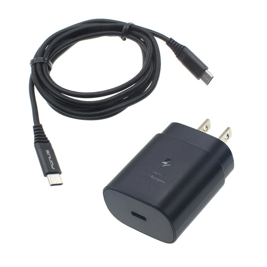 image of 25W Fast Home Charger PD Type-C 6ft USB-C Cable Quick Power Adapter  - BFJ72 1322-1