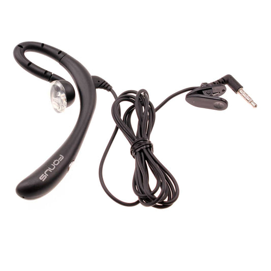 Wired Mono Headset Earphone w Mic Headphone 3.5mm Single Earbud Hands-free  - BFK57 394-1