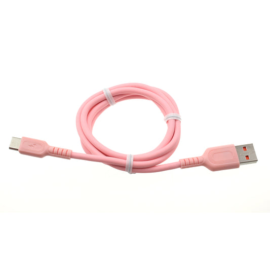 image of 3ft USB-C Cable Pink Charger Cord Power Wire Type-C  - BFG62 1415-1