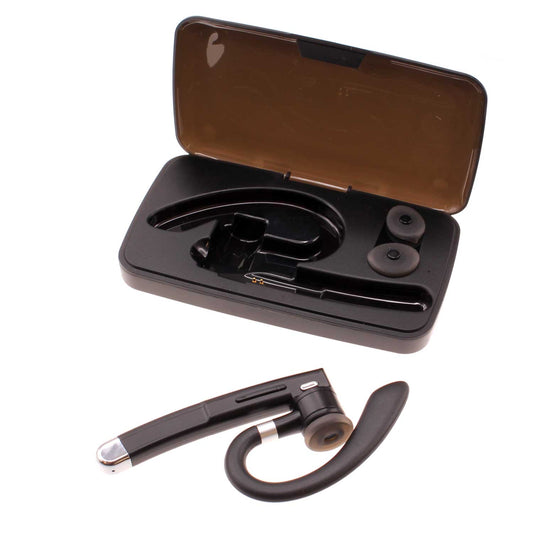 image of Wireless Earphone Ear-hook Headphone Boom Mic Handsfree Single Headset  - BFJ36 1545-1