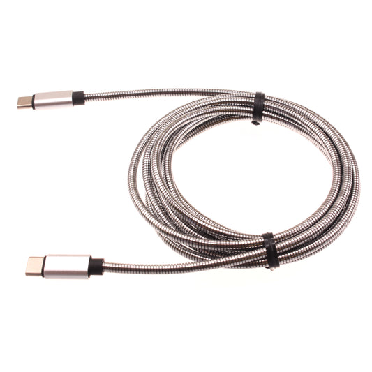 image of 6ft Metal PD Cable Type-C to USB-C Charger Cord Power Wire Sync  - BFD55 1426-1