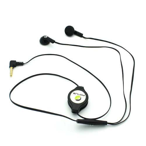 Retractable Earphones Headphones Hands-free Headset Handsfree Earbuds  - BFB63 405-6