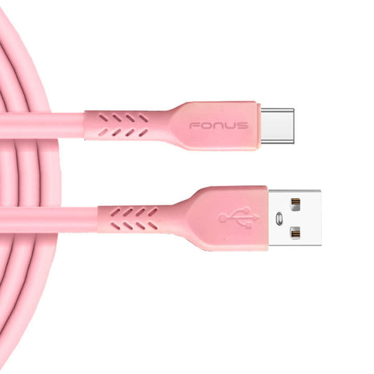 10ft Long USB-C Cable Pink Charger Cord Power Wire Type-C Fast Charge  - BFJ16 1574-1