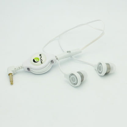 Retractable Earphones Headphones Hands-free Headset Handsfree Earbuds  - BFB72 407-6