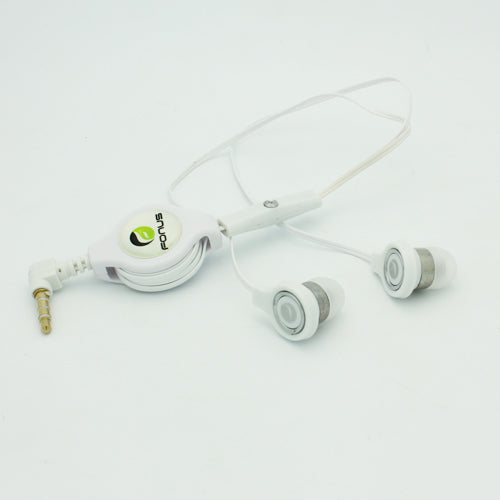 Retractable Earphones Headphones Hands-free Headset Handsfree Earbuds  - BFB72 407-6