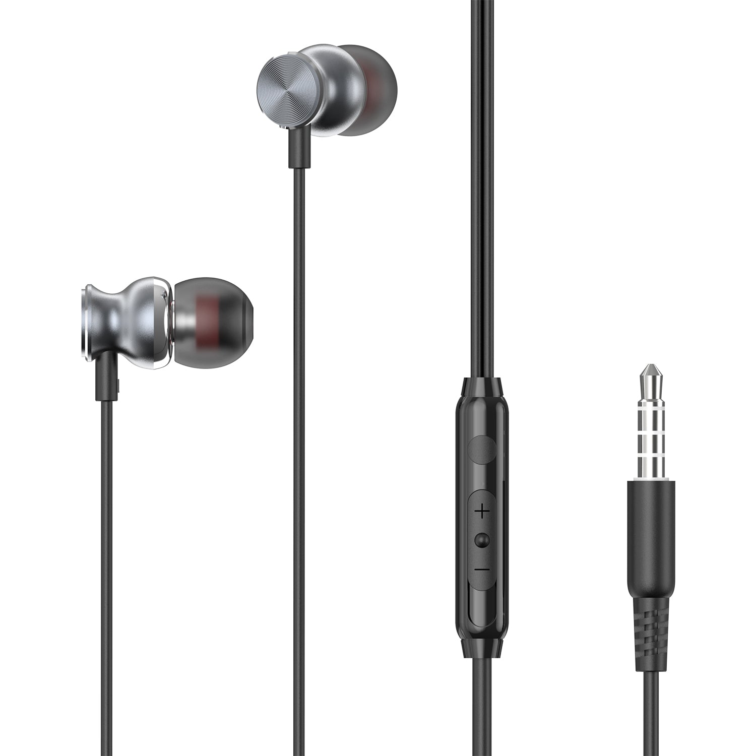 Wired Earphones Hi-Fi Sound Headphones Handsfree Mic Headset Metal Earbuds  - BFD99 1580-1