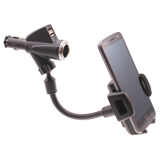 image of Car Mount Charger Holder DC Socket USB Port Cradle  - BFD69 640-1