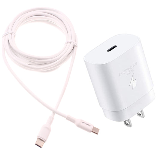 image of 25W Fast Home Charger PD Type-C 10ft USB-C Cable Quick Power Adapter  - BFA78 1520-1