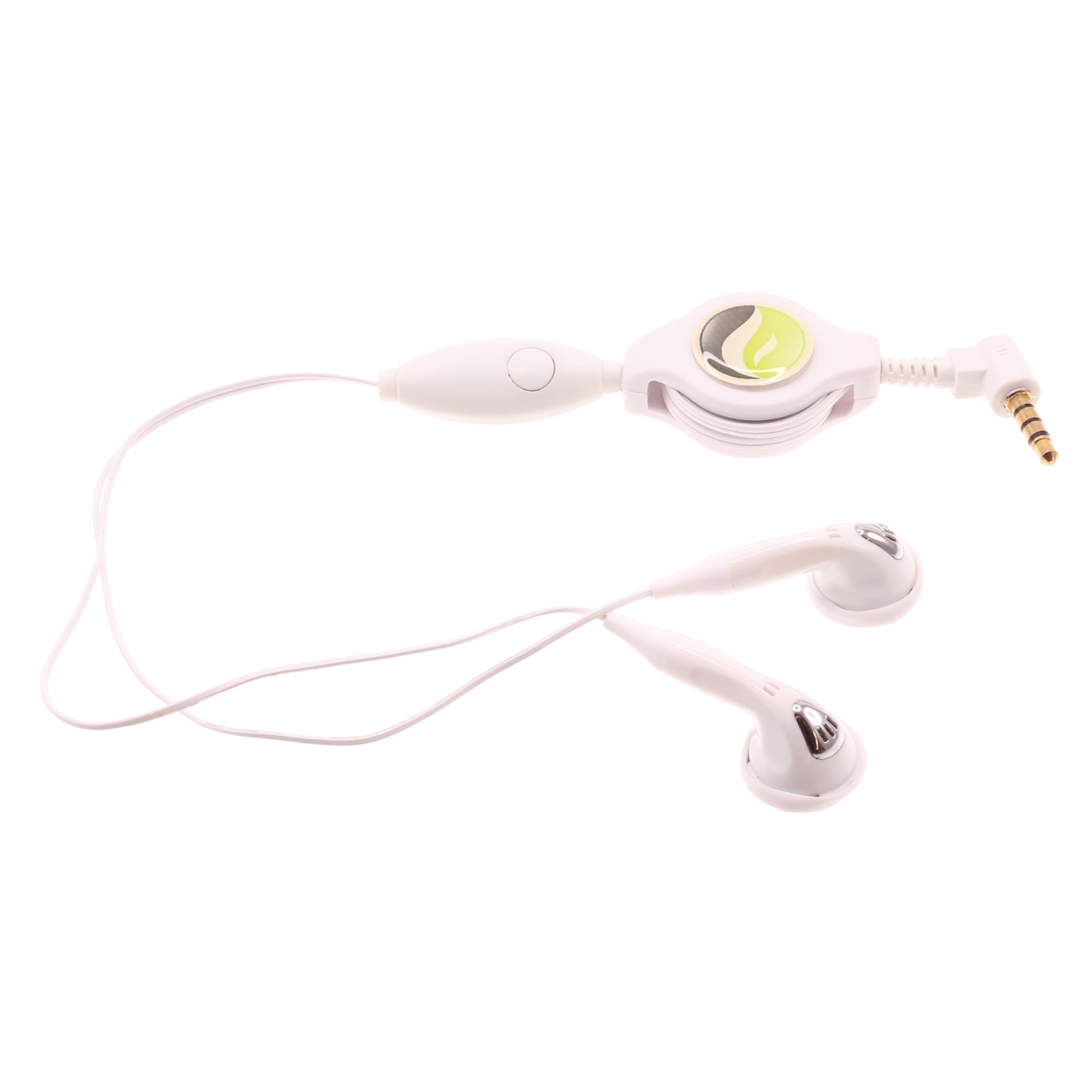 Retractable Earphones Headphones Hands-free Headset 3.5mm w Mic Earbuds  - BFB80 353-1