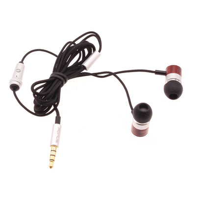 Wired Earphones Hi-Fi Sound Headphones Handsfree Mic Headset Wooden Earbuds  - BFF98 430-1