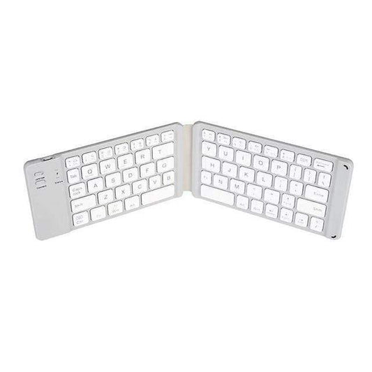 image of Wireless Keyboard Folding Rechargeable Portable Compact   - BFV26 1394-1