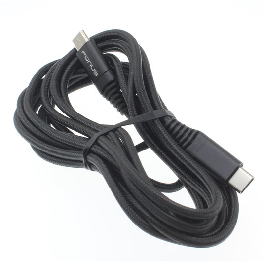 image of USB-C Cable 10ft Long Fast Charge Power Cord (Type-C to Type-C) Wire  - BFR22 1038-1