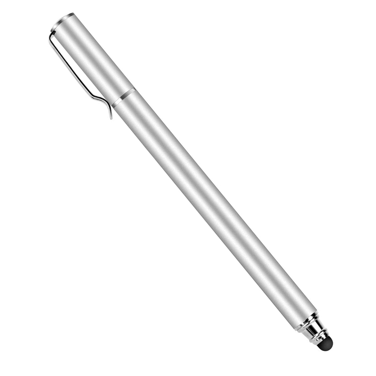 Stylus Touch Screen Pen Fiber Tip Aluminum Lightweight Silver Color  - BFZ51 1677-1