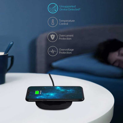 Wireless Charger Fast 7.5W and 10W Charging Pad Slim  - BFN96 1080-6