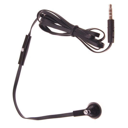 image of Mono Headset Wired Earphone Single Earbud 3.5mm Headphone Flat  - BFJ88 387-1