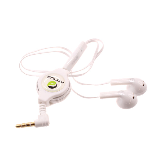 image of Retractable Earphones Headphones Hands-free Headset Handsfree Earbuds  - BFB56 406-1