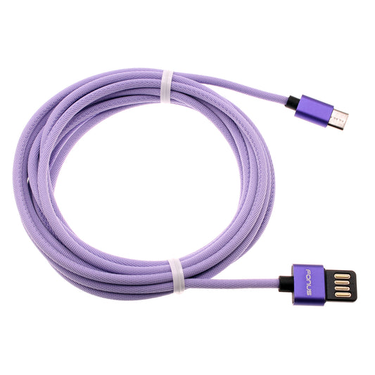 image of 10ft USB-C Cable Purple Extra Long Fast Charger Power Cord Type-C  - BFA93 1551-1