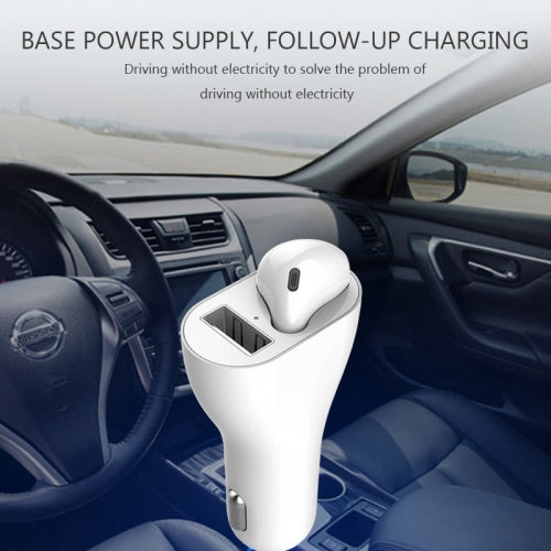 Wireless Earphone Docking Car Charger Mono Headset Headphone Single Earbud With Mic - BFL89 1325-8