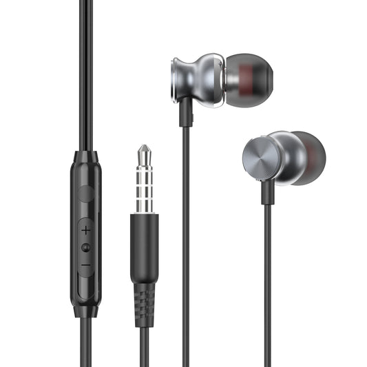 image of Wired Earphones Hi-Fi Sound Headphones Handsfree Mic Headset Metal Earbuds  - BFD99 1580-1