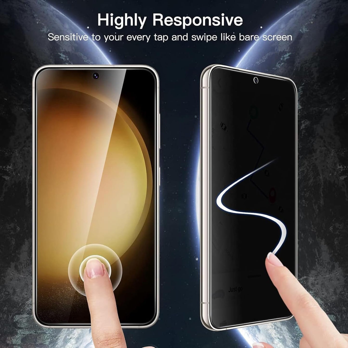 2 Pack Galaxy S23 Plus TPU Privacy Screen Protector 2069-3