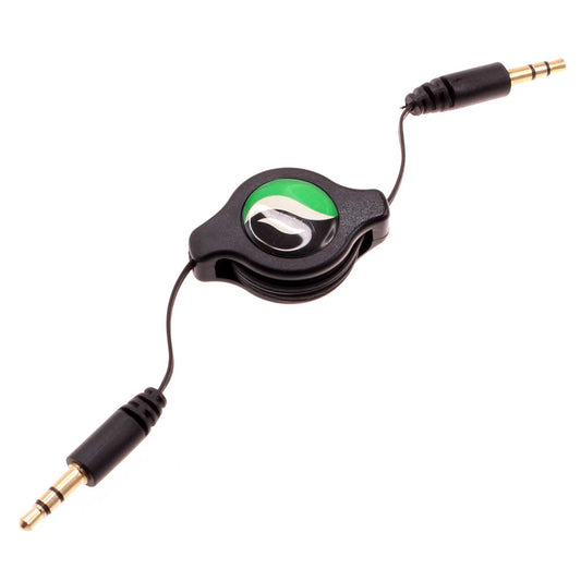 image of Aux Cable Retractable  3.5mm Adapter Car Stereo Aux-in Audio Cord  - BFM93 326-1